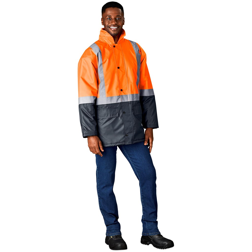 Hazard Padded Two-Tone Hi-Viz Reflective Jacket - Image 17