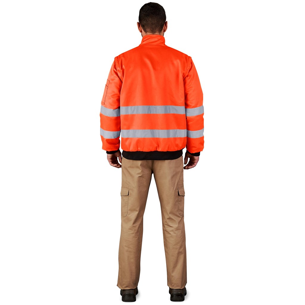 Techno Padded Hi-Viz Reflective Bunny Jacket - Image 5