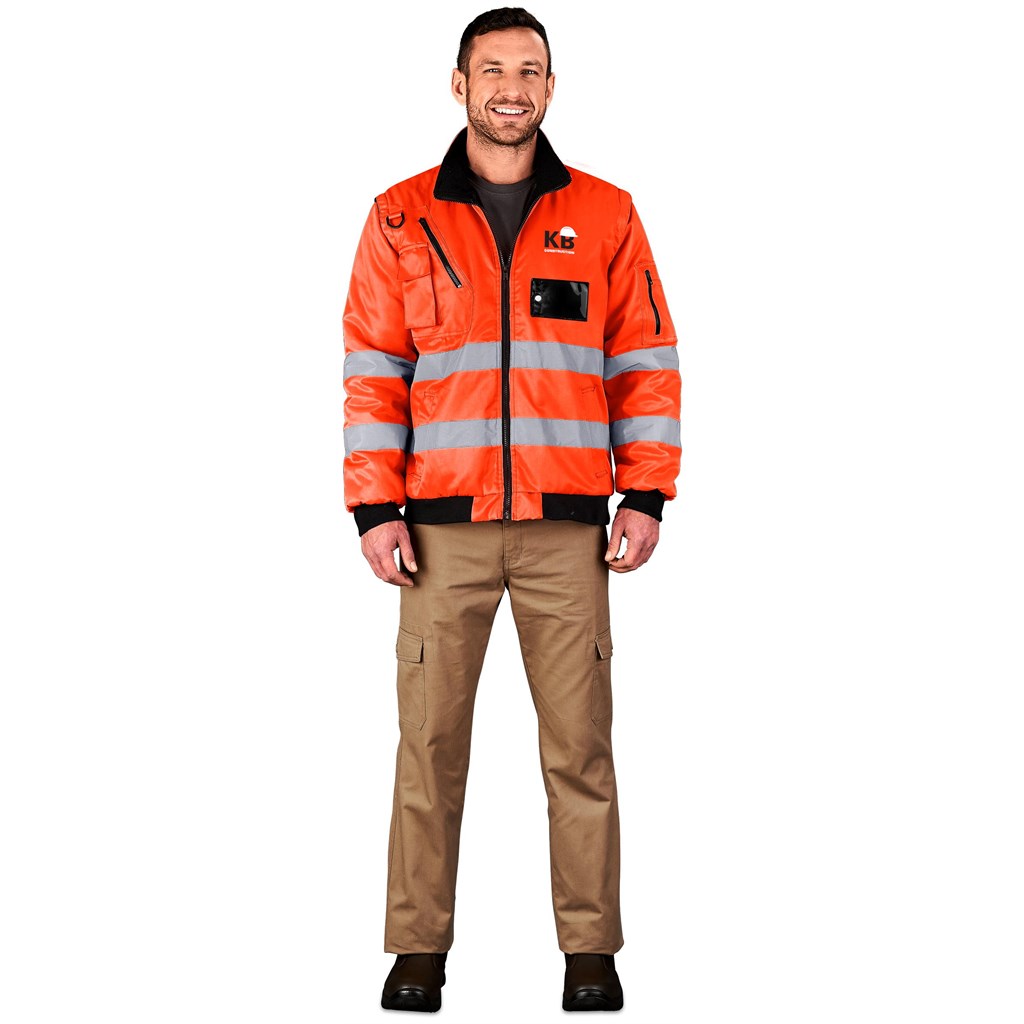 Techno Padded Hi-Viz Reflective Bunny Jacket - Image 4