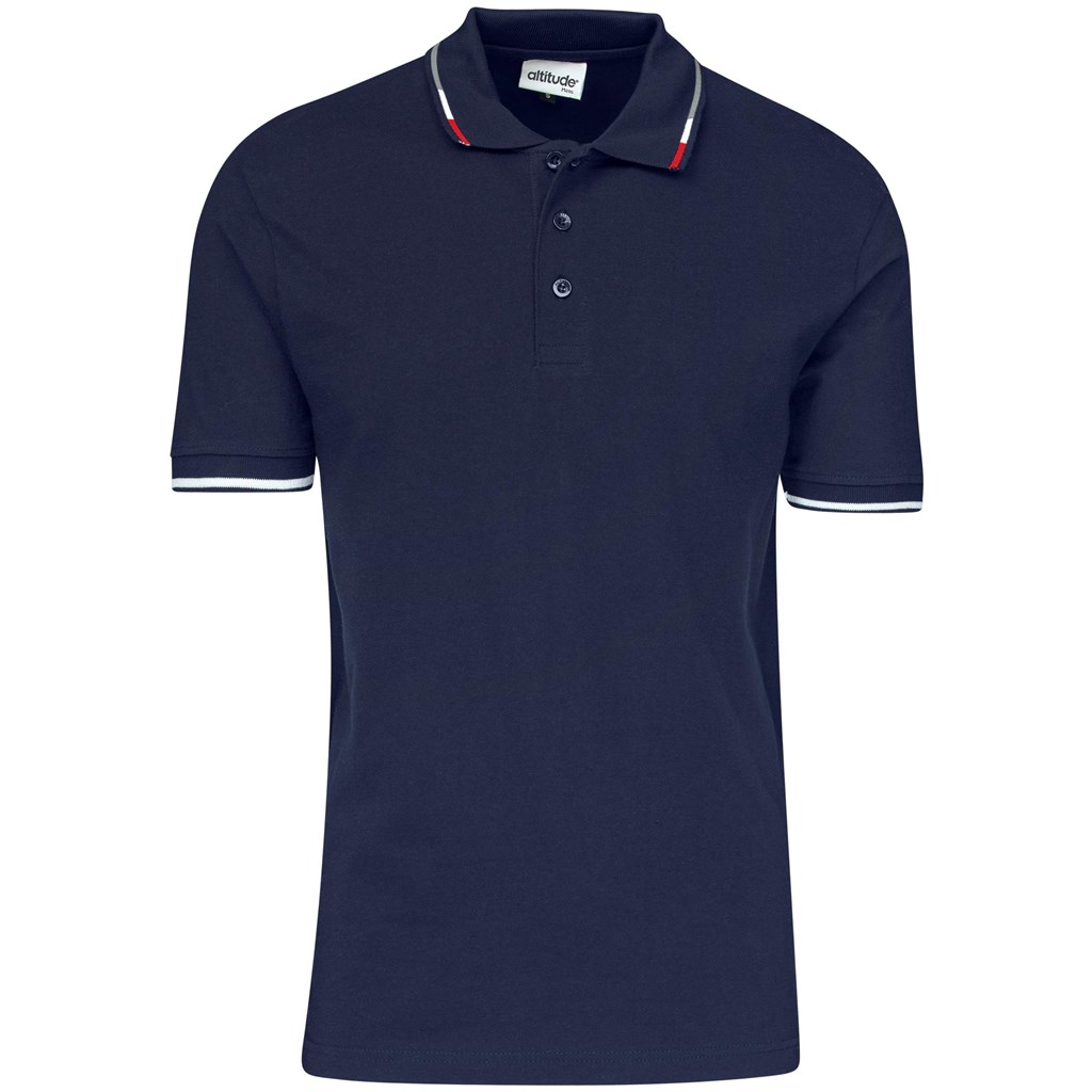 Mens Ash Golf Shirt - Navy - Image 2