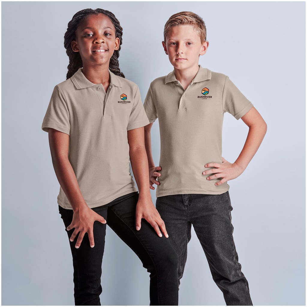 Kids Basic Pique Golf Shirt - Image 2