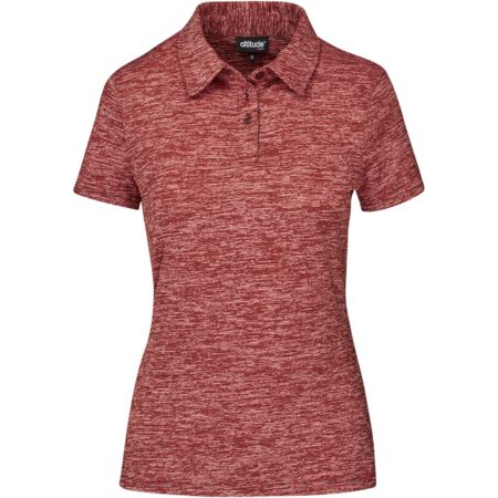 Ladies Echo Golf Shirt - Red