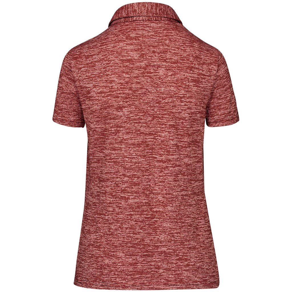 Ladies Echo Golf Shirt - Red - Image 2