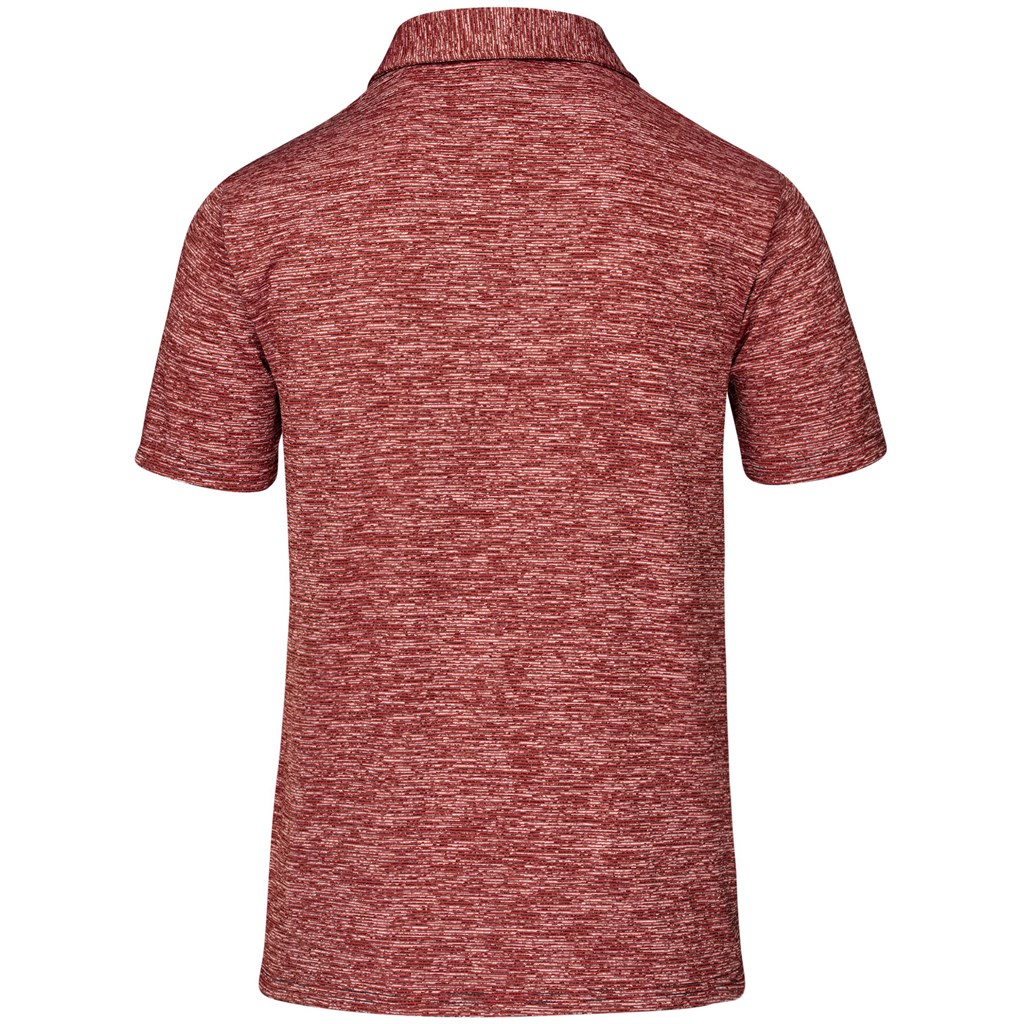Mens Echo Golf Shirt - Red - Image 3