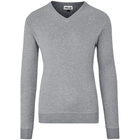 Mens Long Sleeve Peru V-Neck Jersey - Grey