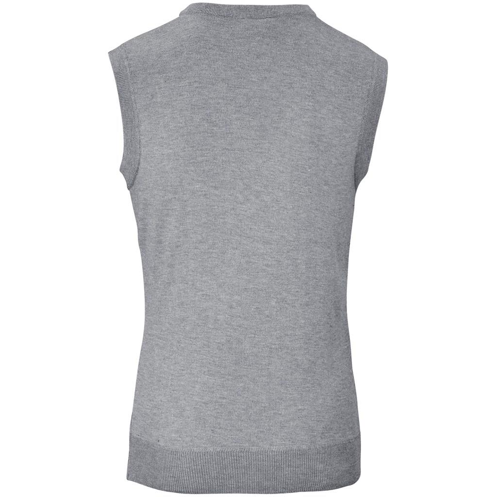 Mens Sleeveless Peru V-Neck Jersey - Grey - Image 2