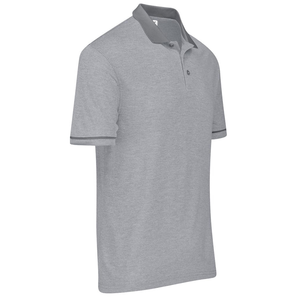Mens Verge Golf Shirt - Light Grey - Image 4