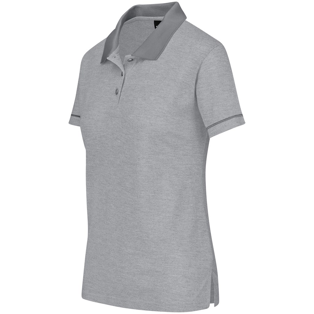 Ladies Verge Golf Shirt - Light Grey - Image 5