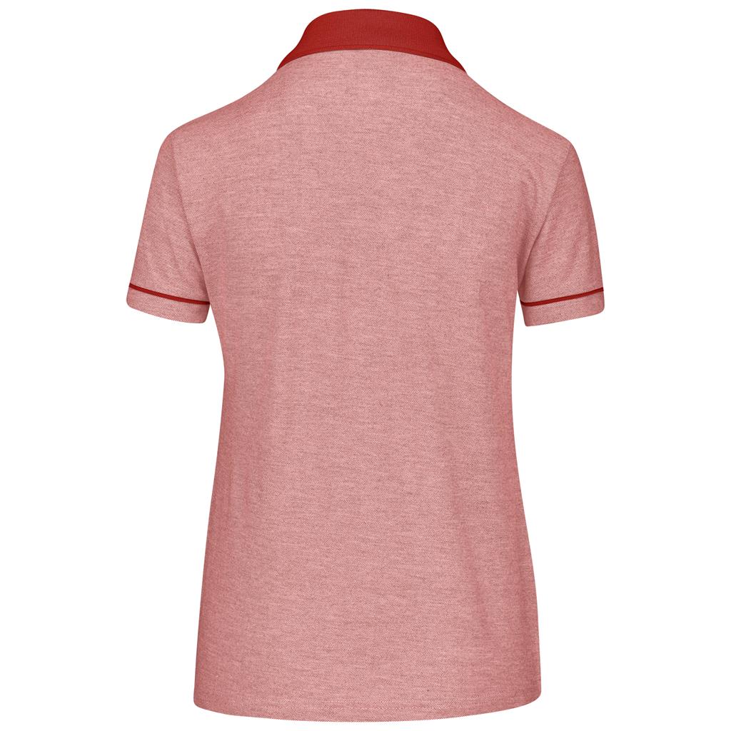 Ladies Verge Golf Shirt - Red - Image 2