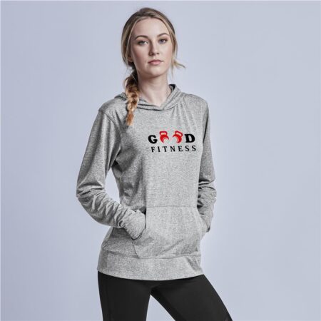 Ladies Fitness Lightweight Hooded Sweater