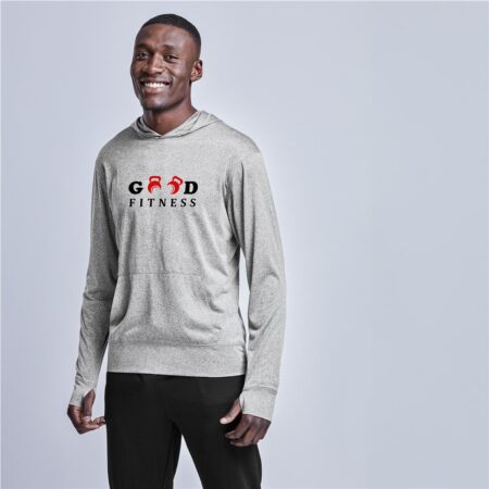 Mens Fitness Lightweight Hooded Sweater
