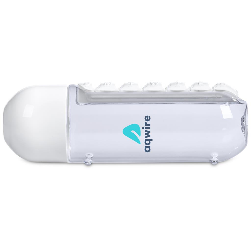 Altitude Vita-Stream Pill Box Plastic Water Bottle - 600ml - Image 2