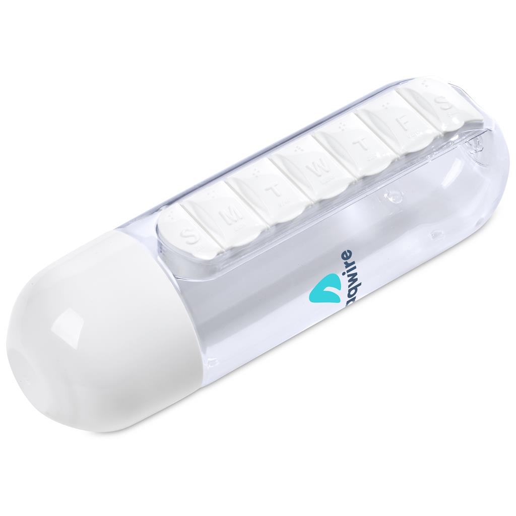 Altitude Vita-Stream Pill Box Plastic Water Bottle - 600ml - Image 9