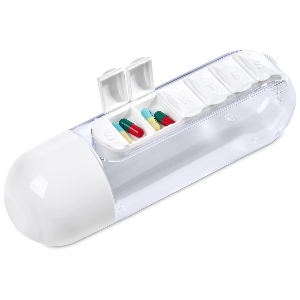 Altitude Vita-Stream Pill Box Plastic Water Bottle - 600ml - Image 3