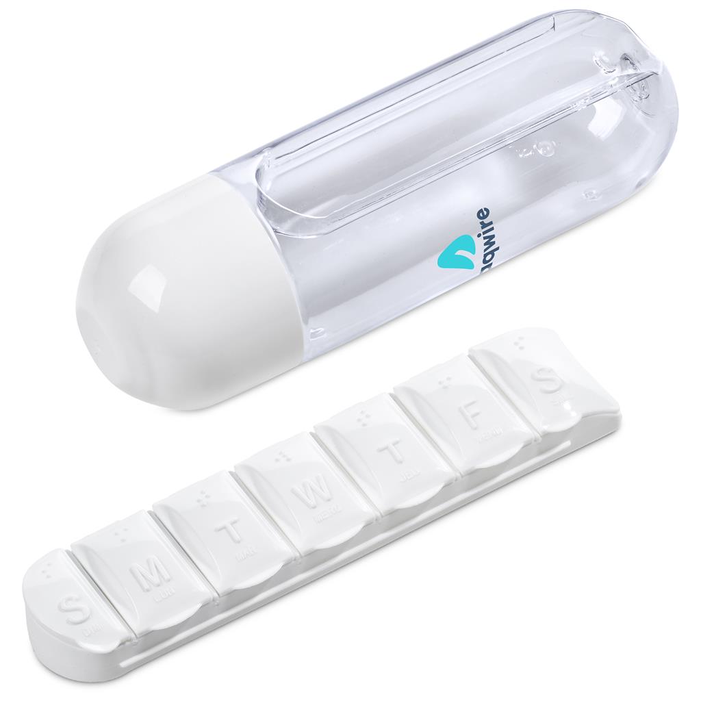 Altitude Vita-Stream Pill Box Plastic Water Bottle - 600ml - Image 12