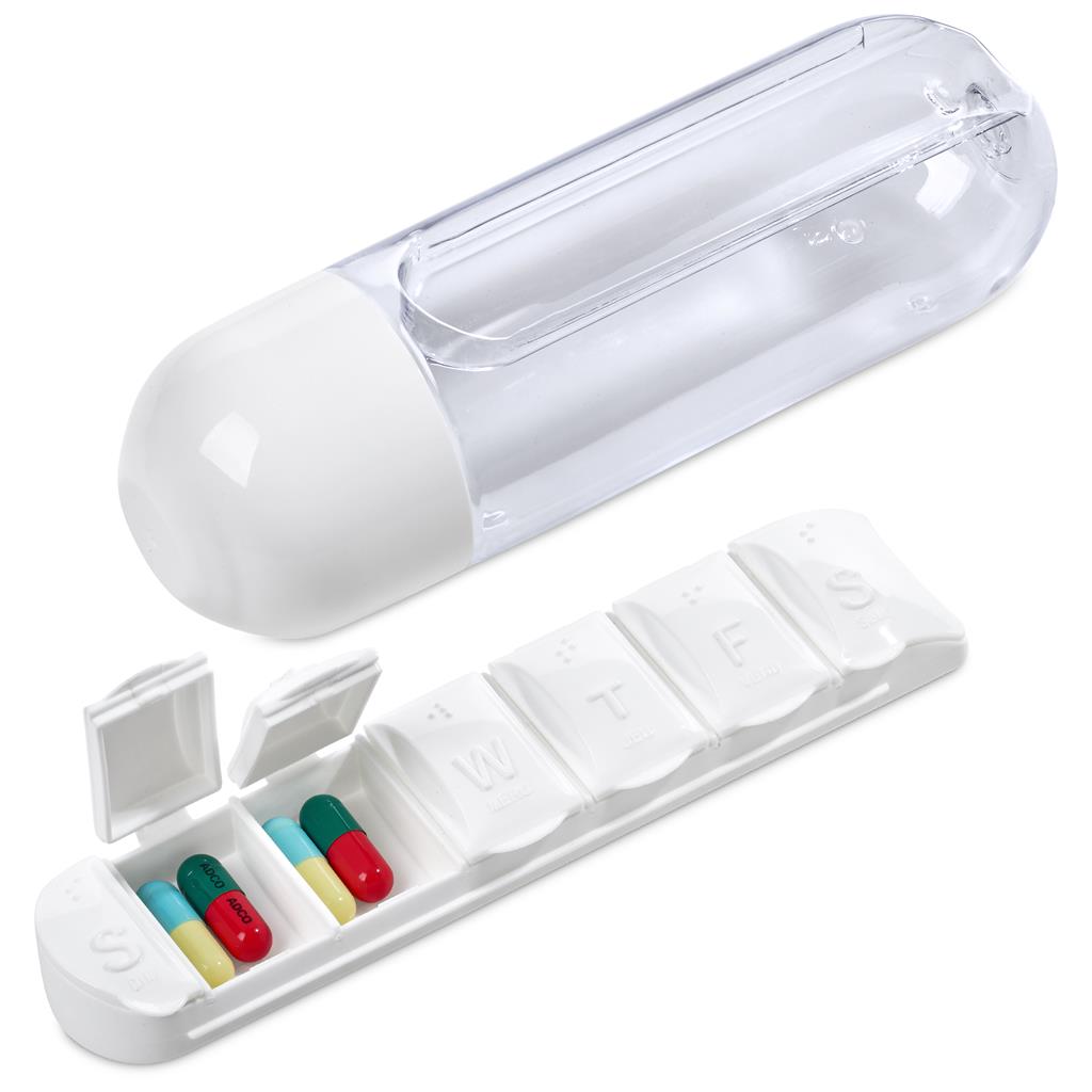 Altitude Vita-Stream Pill Box Plastic Water Bottle - 600ml - Image 19