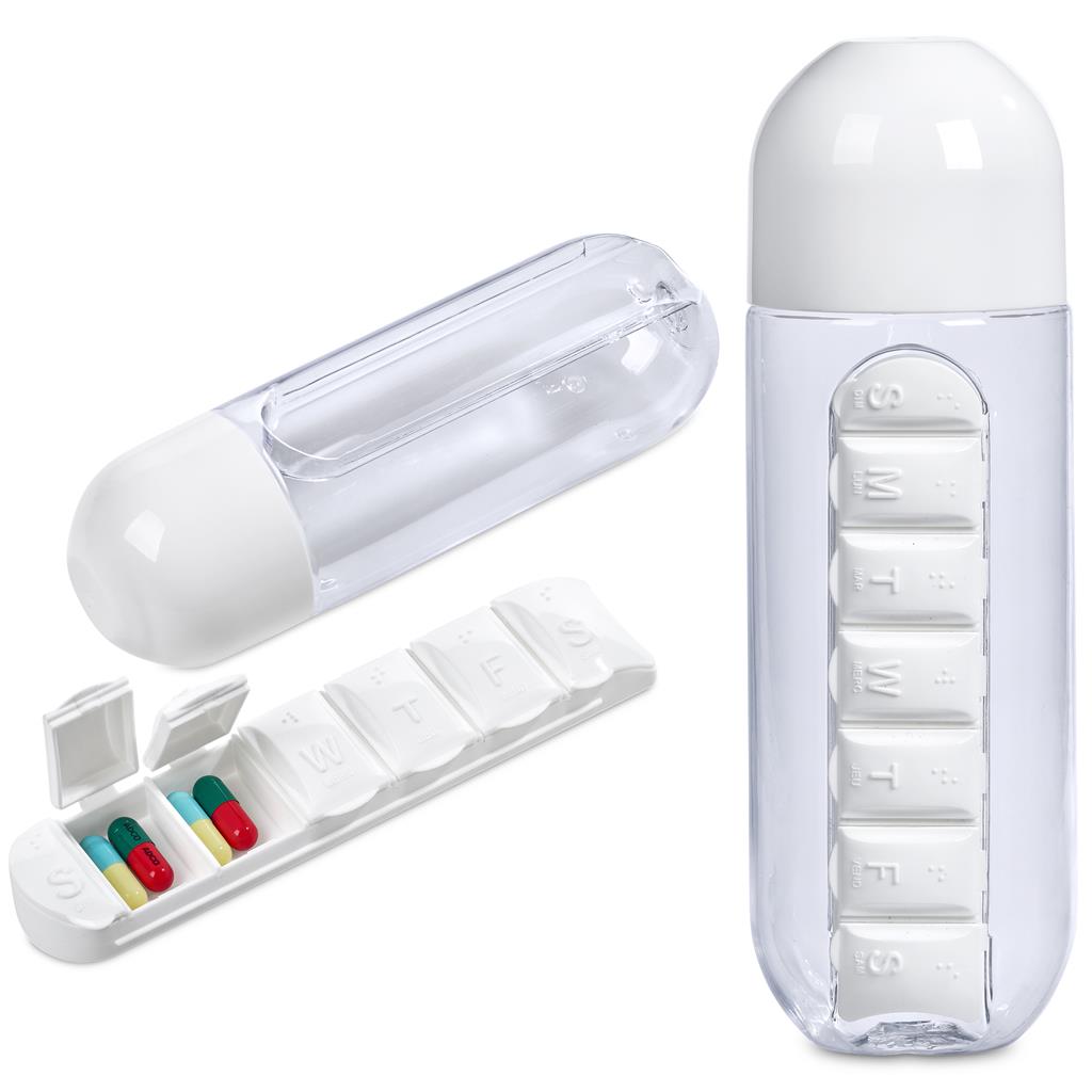 Altitude Vita-Stream Pill Box Plastic Water Bottle - 600ml - Image 8