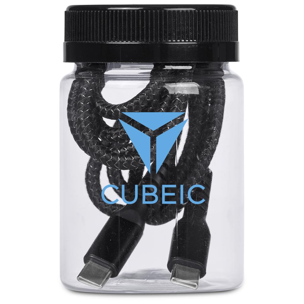 Altitude Nitty Fast Charge Type-C to Type-C Charging Cable in Jar - Image 3