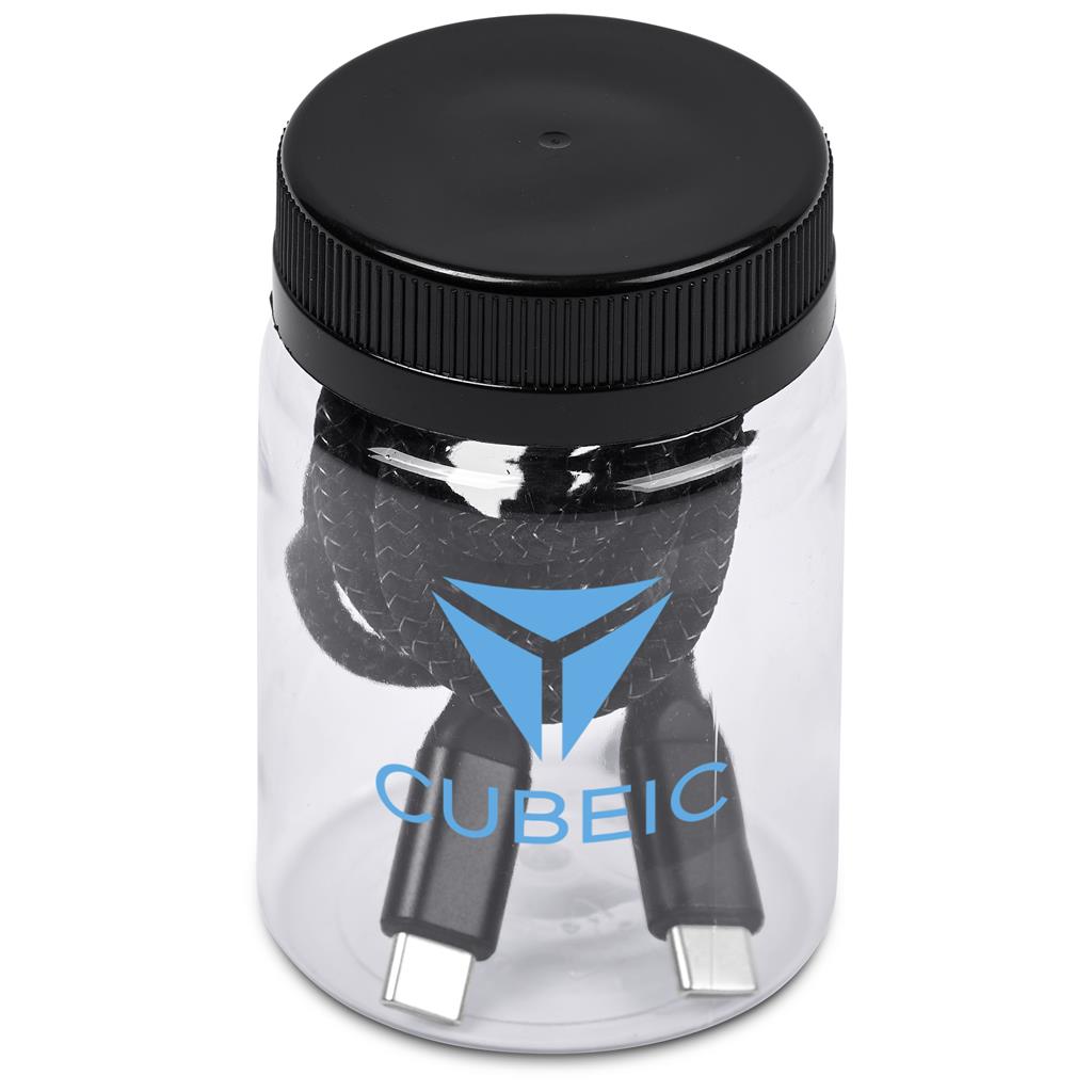 Altitude Nitty Fast Charge Type-C to Type-C Charging Cable in Jar - Image 4