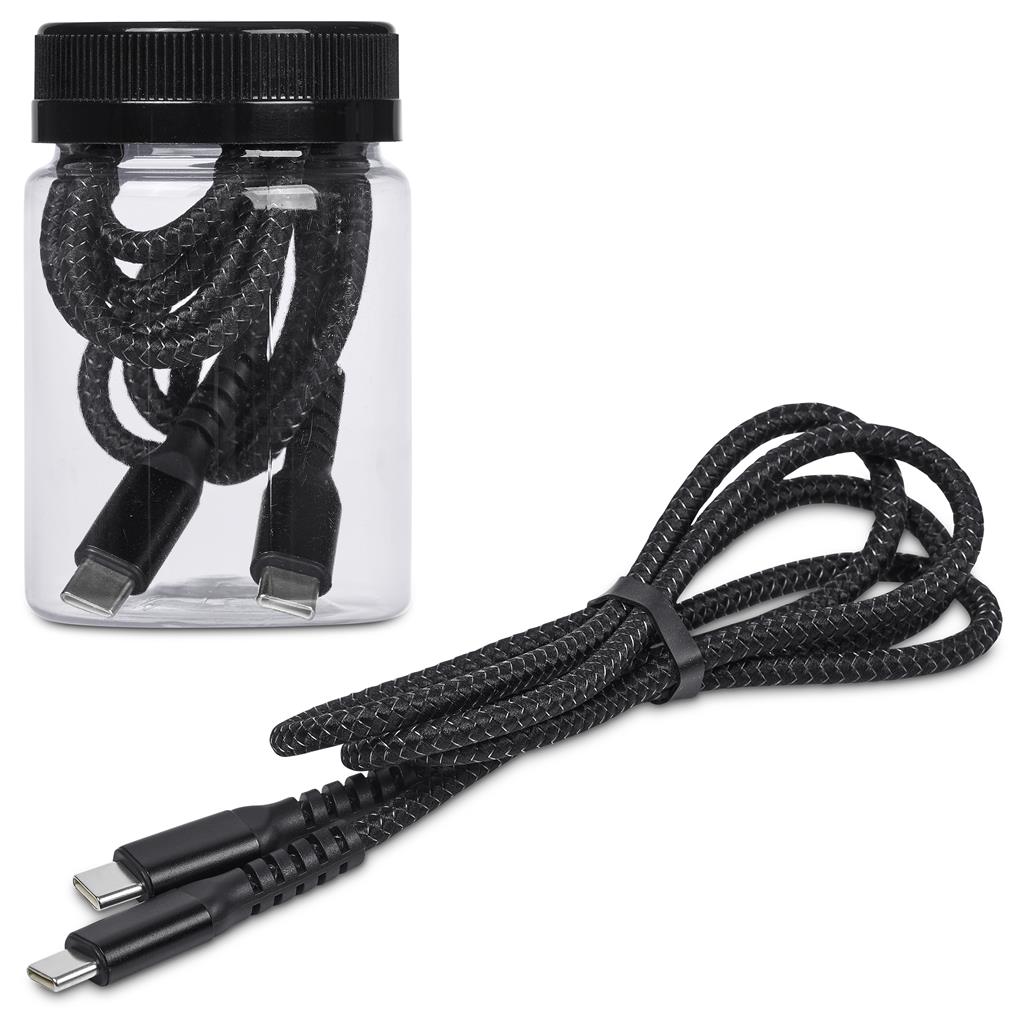Altitude Nitty Fast Charge Type-C to Type-C Charging Cable in Jar - Image 5