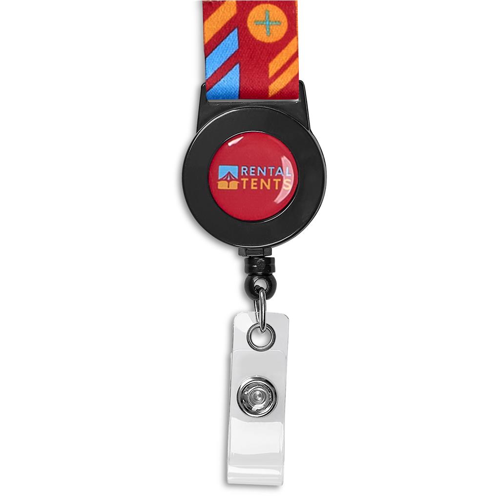 Altitude Badge Reel Single-Sided Sublimated Satin Lanyard - Image 3