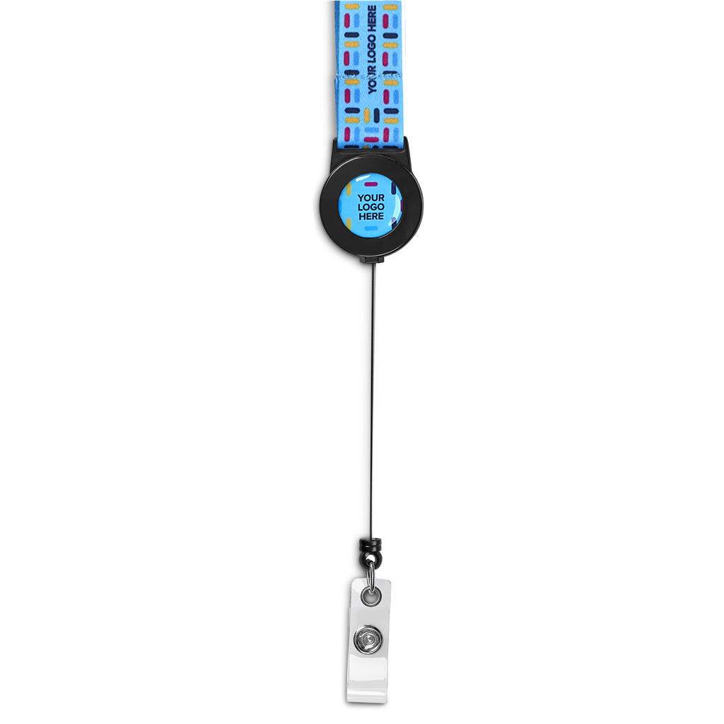 Altitude Sample Retractable Badge Reel Single-Sided Sublimation Satin Lanyard - Image 2