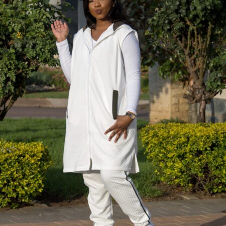 Julianna White Tracksuit Set